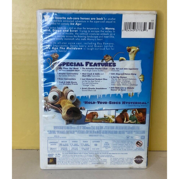 Ice Age: The Meltdown Full Screen Edition DVD - Rated G, Comedy Adventure - Picture 3 of 3